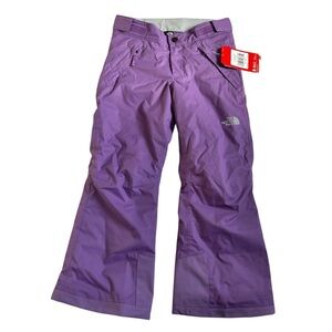 The North Face Youth Bellflower Purple Freedom Ski Winter Snow Pants- Size Small